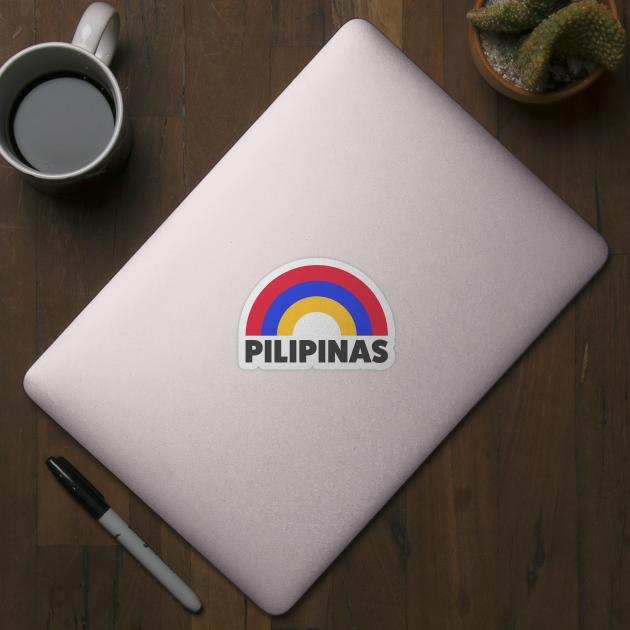 Pilipinas Retro Rainbow Flag Colors by modeoftravel